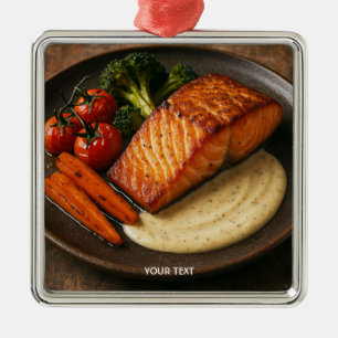 Fantasy Cute Amazing Delicious Food Metal Ornament