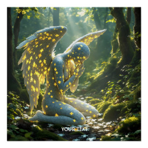 Fantasy Cute Angelic Figure Puzzle Poster