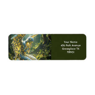 Fantasy Cute Angelic Figure Puzzle Return Address Label
