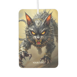 Fantasy Cute Angry Cyborg Cat Car Air Freshener