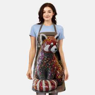 Fantasy Cute Art Deco Panda Apron