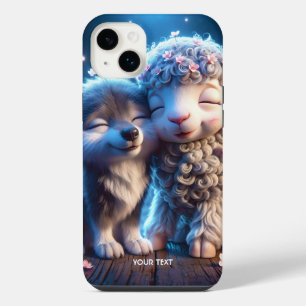 Fantasy Cute Babies Sheep Wolf iPhone 14 Plus Case