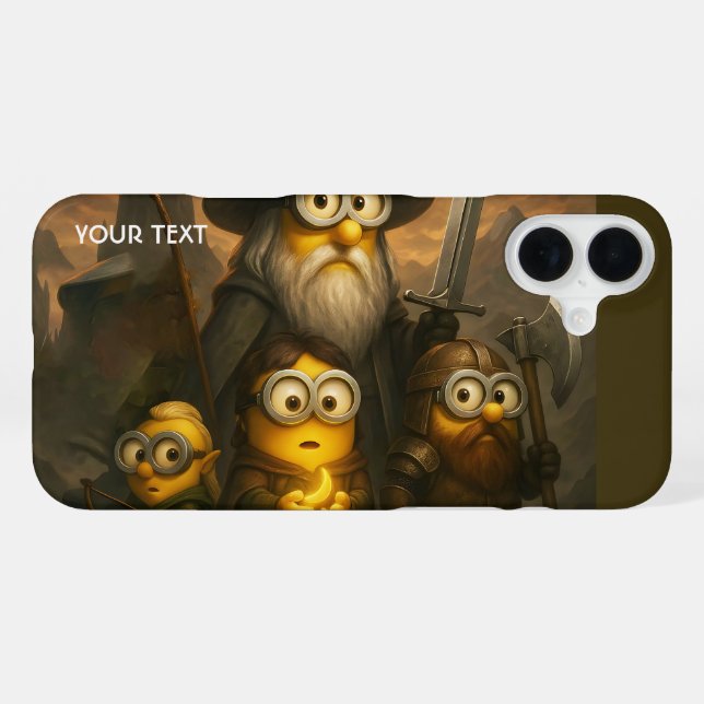 Fantasy Cute Bananas Brave Party iPhone Case (Back Horizontal)