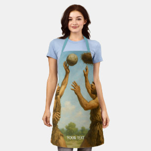 Fantasy Cute Basketball Prehistoric Final Apron