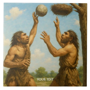 Fantasy Cute Basketball Prehistoric Final Ceramic Tile
