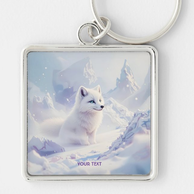 Fantasy Cute Big Elephant Savanna Key Ring (Front)