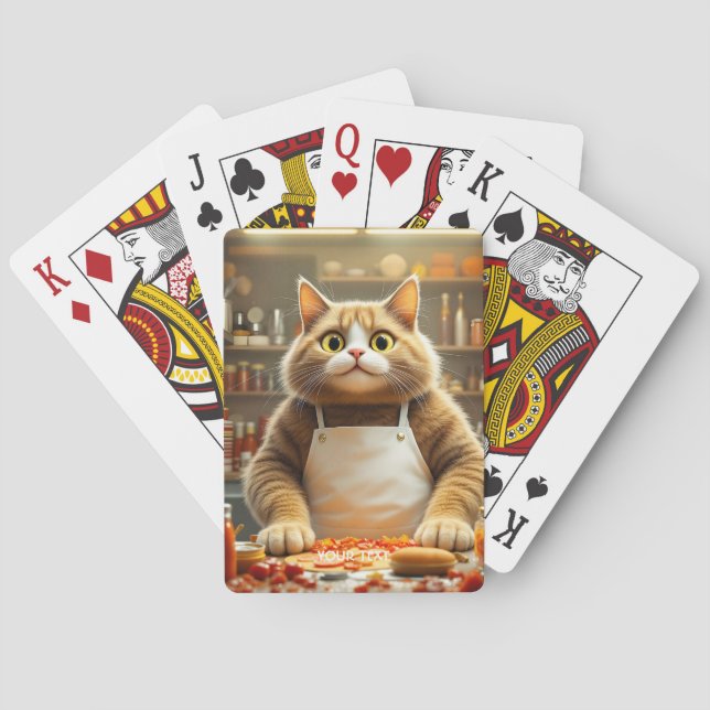 Fantasy Cute Big Eyes Cat Playing Cards (Back)