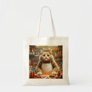 Fantasy Cute Big Eyes Cat Tote Bag