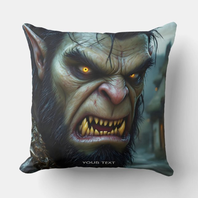 Fantasy Cute Big Strong Warrior Cushion (Front)