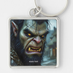 Fantasy Cute Big Strong Warrior Key Ring