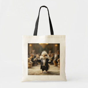 Fantasy Cute Bird Conducts Orchestra Tote Bag