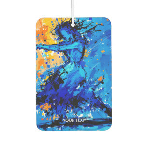 Fantasy Cute Blue Orange Dancer Car Air Freshener