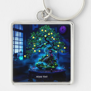 Fantasy Cute Bonsai Tree Lights Key Ring