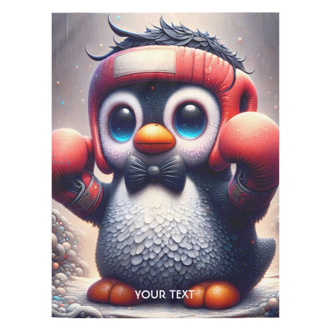 Fantasy Cute Boxing Gloves Bird Tablecloth (Front)