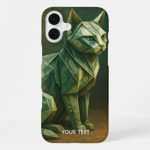 Fantasy Cute Cat Money Origami iPhone 16 Plus Case