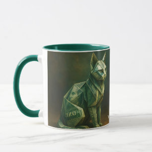 Fantasy Cute Cat Money Origami Mug