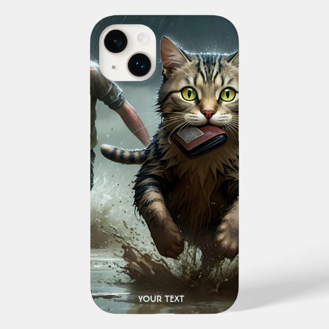 Fantasy Cute Cat Wallet Boy Case-Mate iPhone Case (Back)