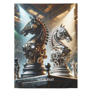 Fantasy Cute Chess Knights Pieces Tablecloth