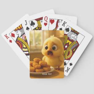 Fantasy Cute Chicken Nuggets Baby Playing Cards