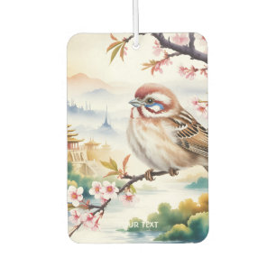 Fantasy Cute Chinese Bird Blossom Car Air Freshener