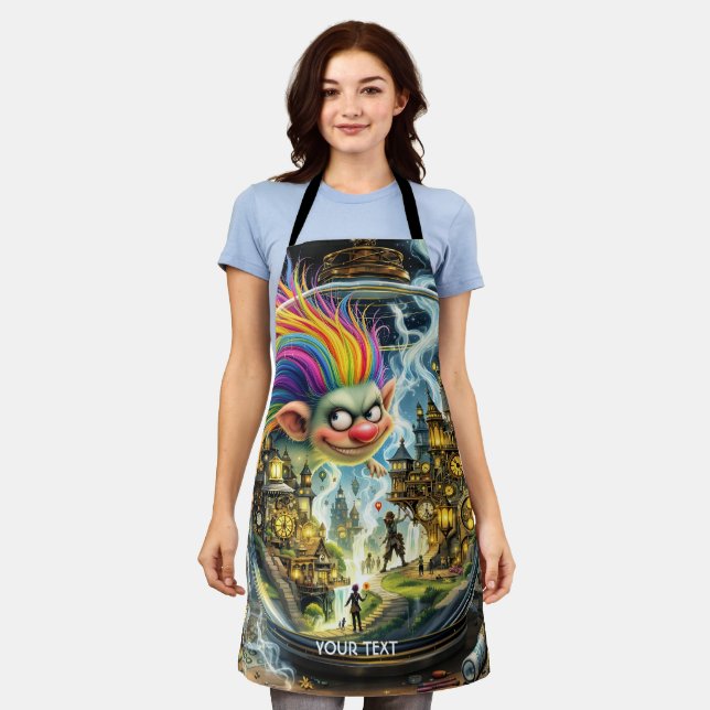Fantasy Cute City Crafting Troll Apron (Worn)