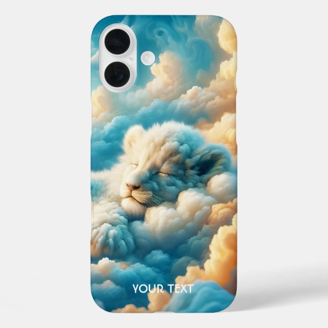 Fantasy Cute  Clouds Baby Lion Case-Mate iPhone Case (Back)