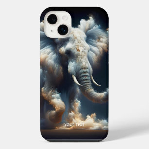 Fantasy Cute Clouds Elephant Smoke iPhone 14 Plus Case