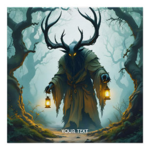 Fantasy Cute Colossal Shadowy Behemoth Poster