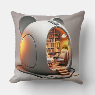 Fantasy Cute Computer Mouse House Cushion