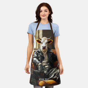 Fantasy Cute Cow Leather Couch Apron