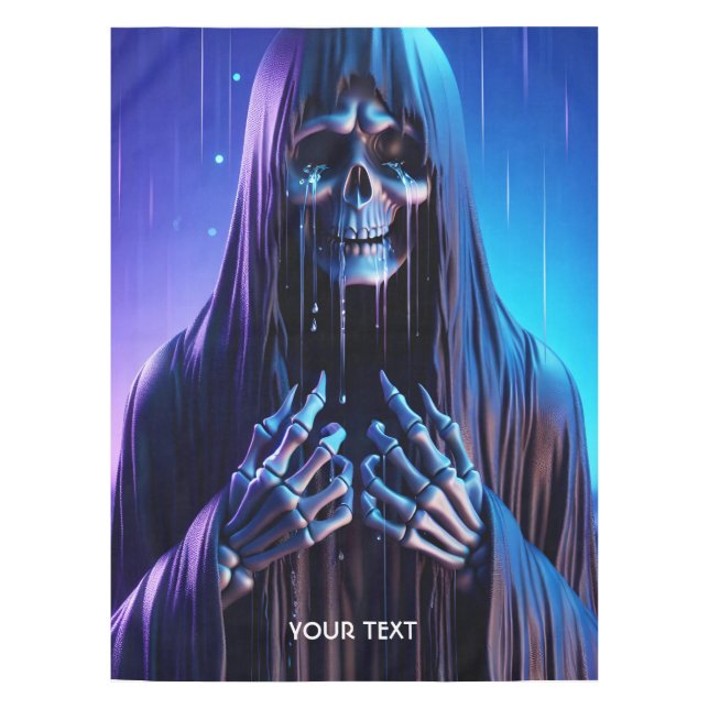 Fantasy Cute Dark Creature Crying Tablecloth (Front)