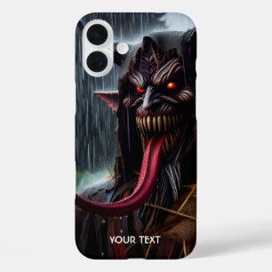 Fantasy Cute Demon Red Tongue iPhone 16 Plus Case