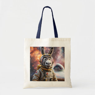 Fantasy Cute Donkey Astronaut Space Tote Bag
