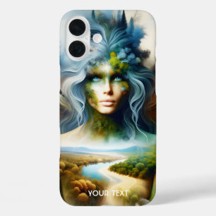 Fantasy Cute Double Exposition Forest iPhone 16 Plus Case