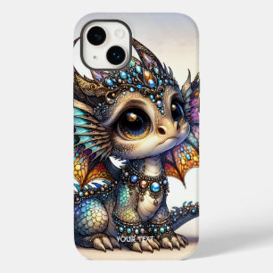 Fantasy Cute Dragon Stained Glass Case-Mate iPhone 14 Plus Case