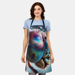 Fantasy Cute Dragonfly Macro Photo Apron