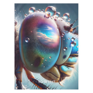 Fantasy Cute Dragonfly Macro Photo Tablecloth
