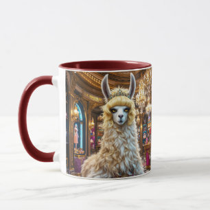 Fantasy Cute Drama Llama Queen Mug
