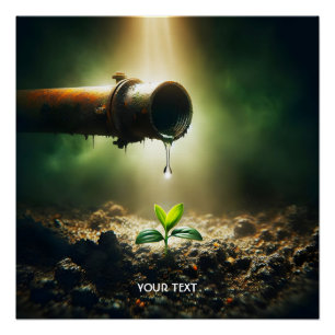 Fantasy Cute Drop Of Water Poster