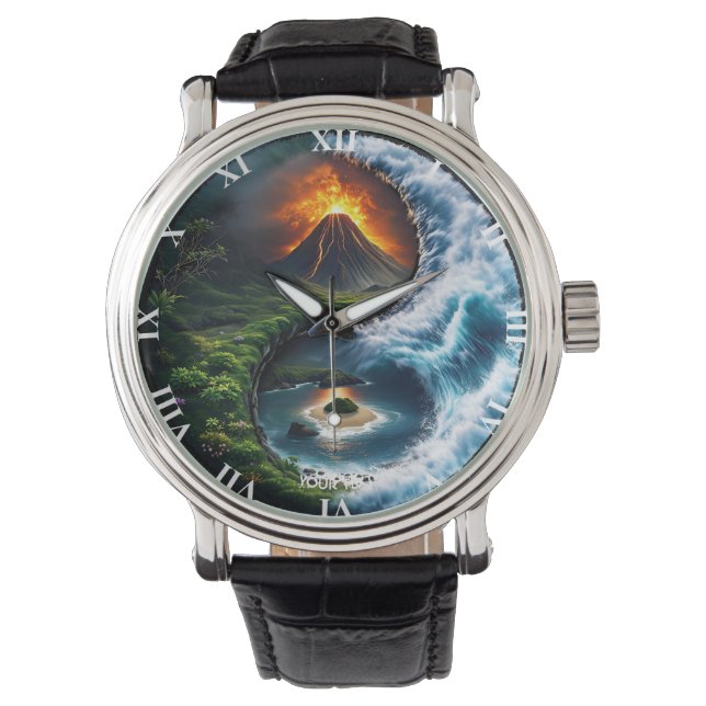 Fantasy Cute Earth Yin Yang Watch (Front)