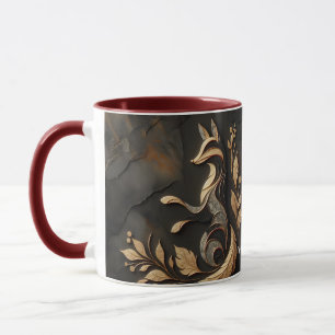 Fantasy Cute  Elegant Fox Drawing Mug