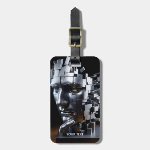 Fantasy Cute Face Metal Sculpture Luggage Tag