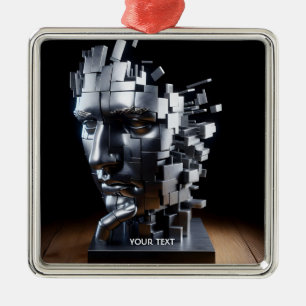 Fantasy Cute Face Metal Sculpture Metal Ornament