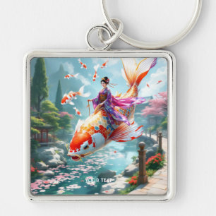 Fantasy Cute Fish Japanese Girl Key Ring