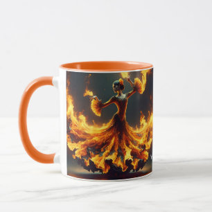 Fantasy Cute Flamenco Girl Dancing Mug