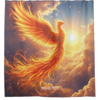 Fantasy Cute Flaming Phoenix Rises