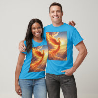 Fantasy Cute Flaming Phoenix Rises