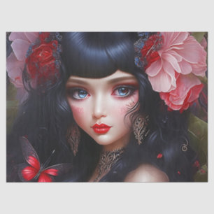 Fantasy Cute Flower Fairy Princess Decoupage Tissue Paper