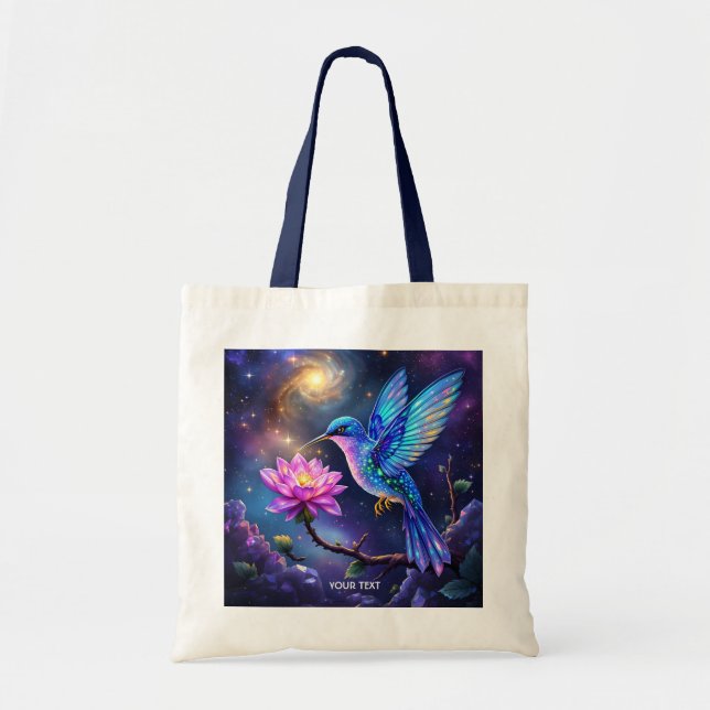 Fantasy Cute Flower Small Bird Tote Bag (Front)