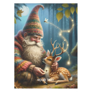 Fantasy Cute Forest Baby Deer Tablecloth